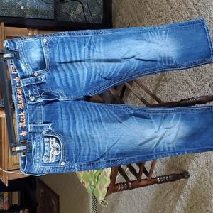Rock Revival Designer Denim Capri sz 3/4